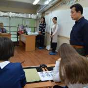 Ученики МЛШ участвуют в отборочном туре XI Приморского краевого конкурса по каллиграфии