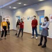 Ученики 9 класса Международной лингвистической школы познакомились с комиксами французских художников в музейно-выставочном комплексе ВГУЭС 