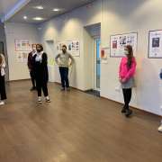 Школьники МЛШ продолжают знакомиться с выставкой «Звезды французского комикса в России»