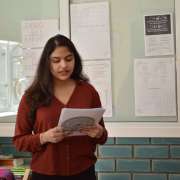 Ученица 11м класса Международной лингвистической школы Тхакур Самбхави провела экологический урок ученикам 4 класса