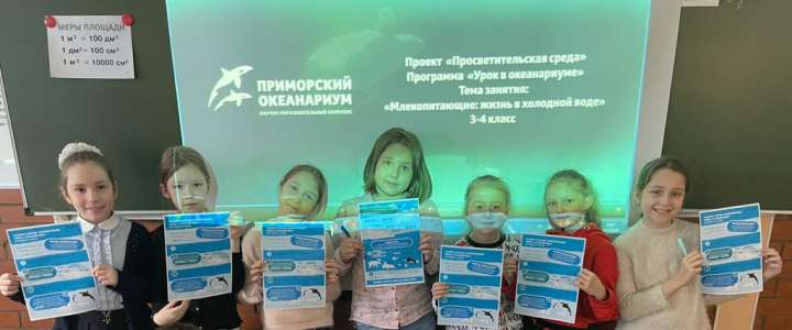 Ученики третьего класса МЛШ познакомились с миром морских млекопитающих
