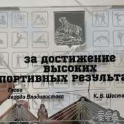 Мэр Владивостока вручил награды «За достижение высоких спортивных результатов» ученикам 8 классов МЛШ Никите Сукач и Ярославу Назарову 