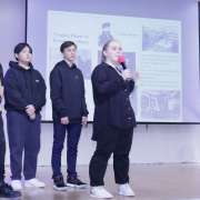Ученики 7 и 8 классов Международной лингвистической школы представили презентации по проекту “The Cultural Heritage of Vladivostok”