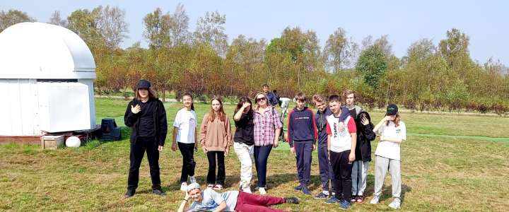 Ученики 8м3 класса Международной лингвистической школы познакомились с работой обсерватории ПримАстро 