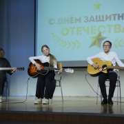 В Международной лингвистической школе состоялся концерт в честь Дня защитника Отечества