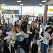 Ученики 5м2 класса Международной лингвистической школы познакомились с работой международного аэропорта Владивостока  