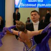 Ученик 10б класса МЛШ Михаил Зубков в паре занял 1 место в турнире по спортивным бальным танцам «Весенние ритмы – 2024»