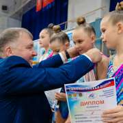 Ученица 4м1 класса МЛШ Ксения Гасилова - победитель Всероссийских соревнований по художественной гимнастике "Тихоокеанская волна" 